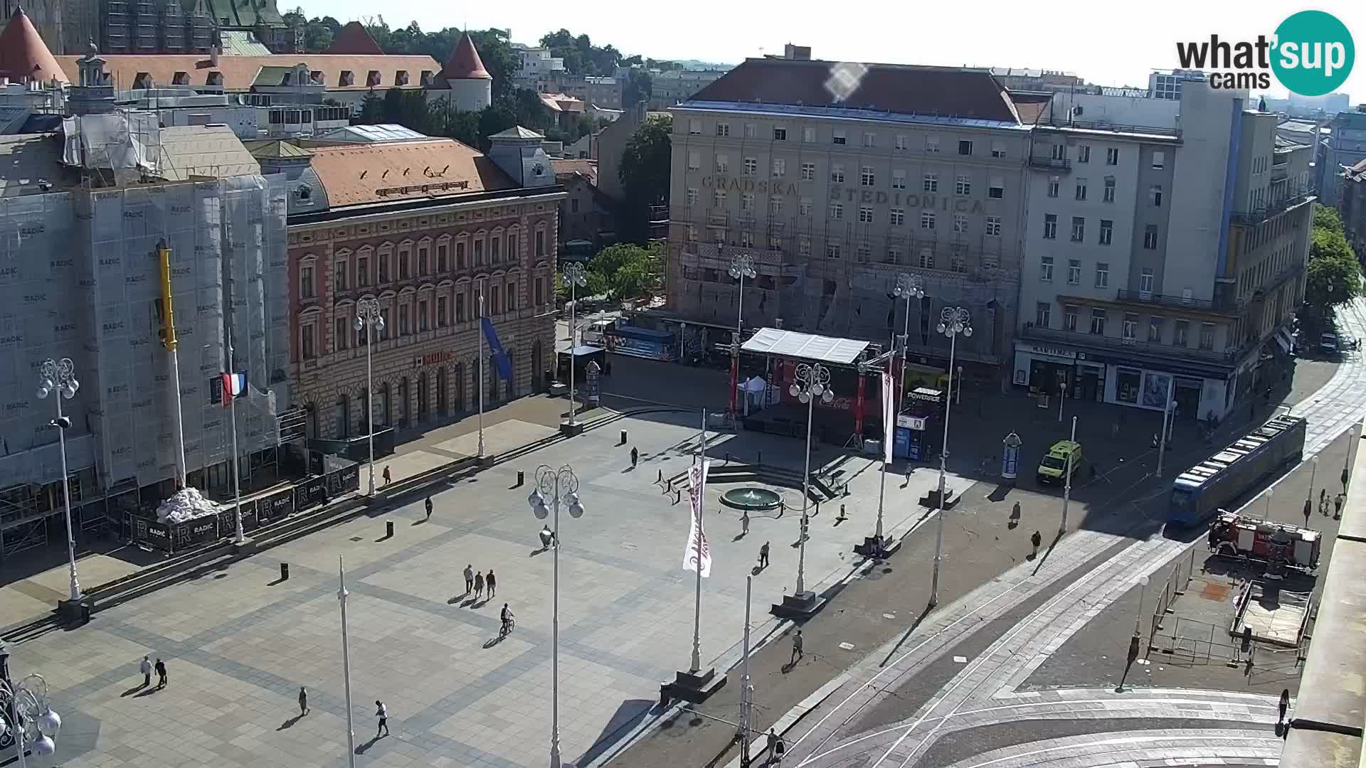 LIVE Webcam Zagreb Hotel Dubrovnik | Ban Jelačić square