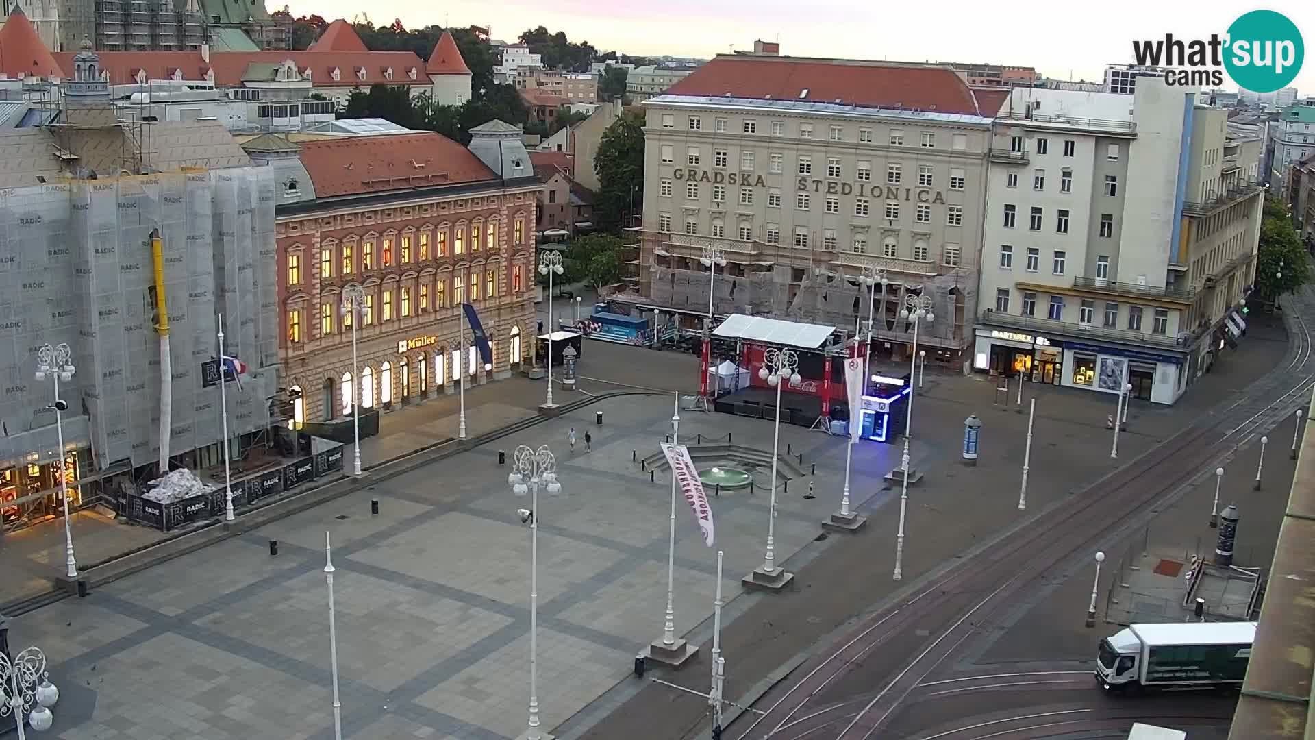 LIVE Webcam Zagreb Hotel Dubrovnik | Ban Jelačić square