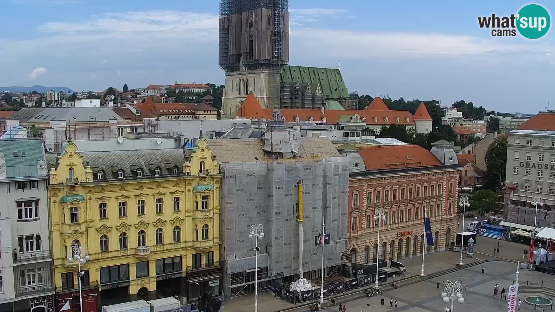 LIVE Webcam Zagreb Hotel Dubrovnik | Ban Jelačić square