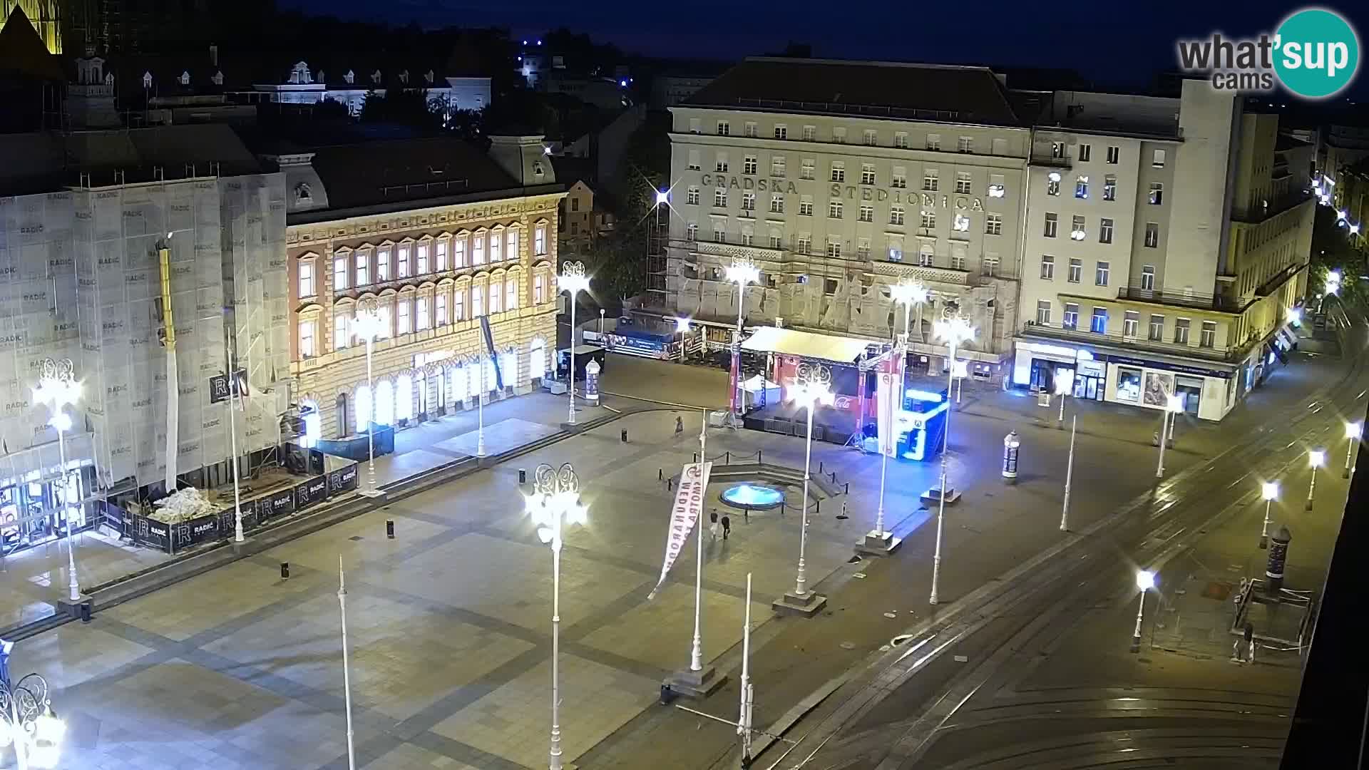 LIVE Webcam Zagreb Hotel Dubrovnik | Ban Jelačić square