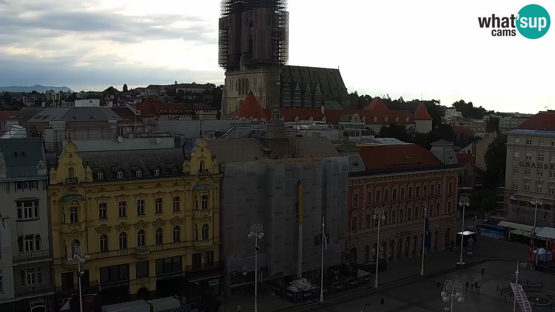 LIVE Webcam Zagreb Hotel Dubrovnik | Ban Jelačić square
