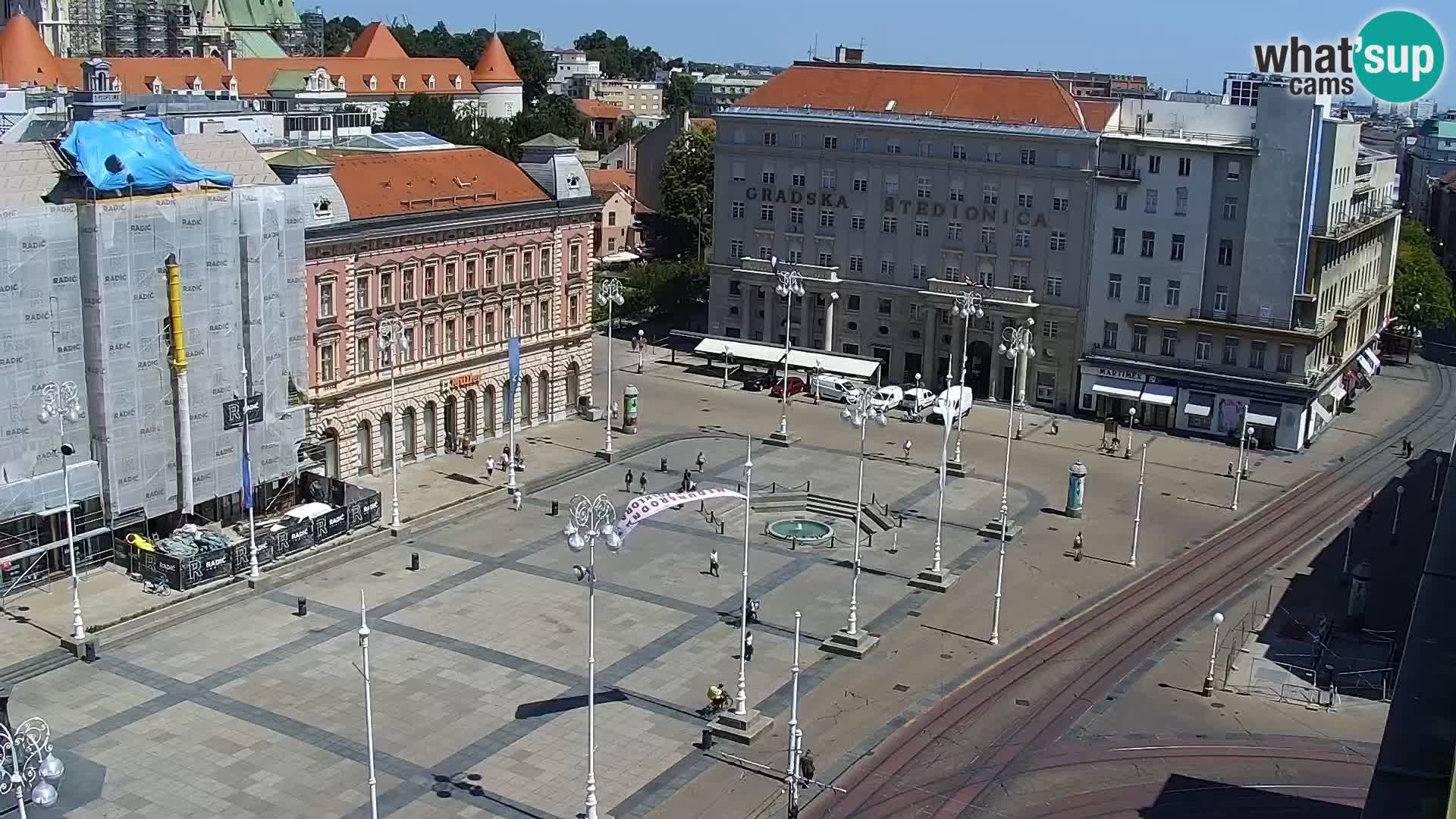 LIVE Webcam Zagreb Hotel Dubrovnik | Ban Jelačić square