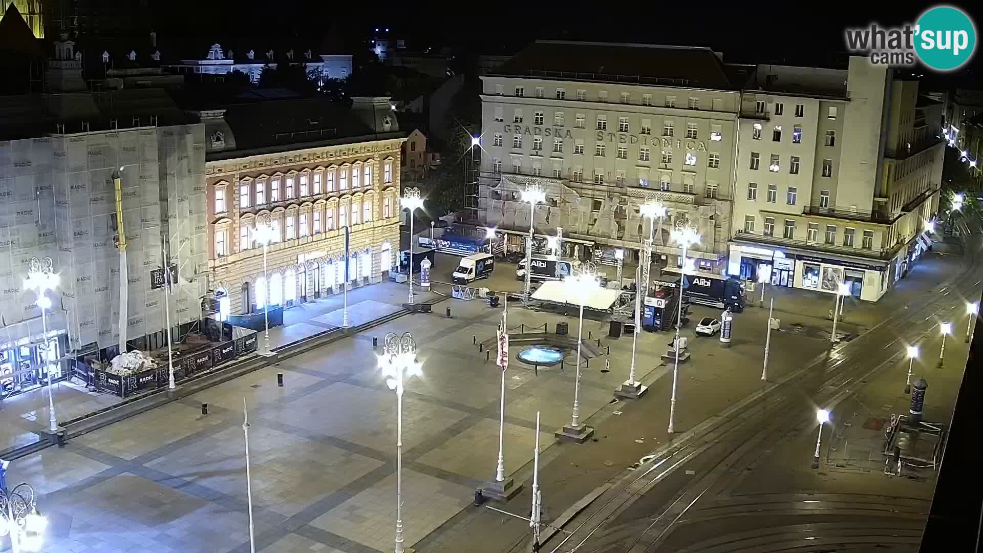 Ban Jelačić Platz  Live webcam Zagreb – Hotel Dubrovnik