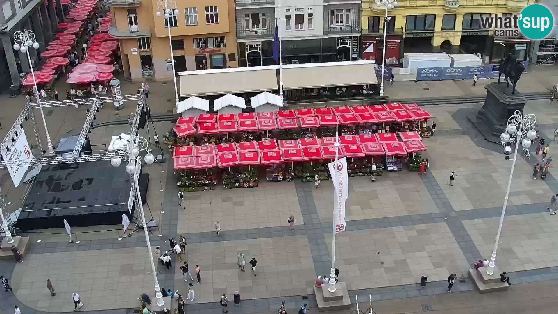 Ban Jelačić Platz  Live webcam Zagreb – Hotel Dubrovnik