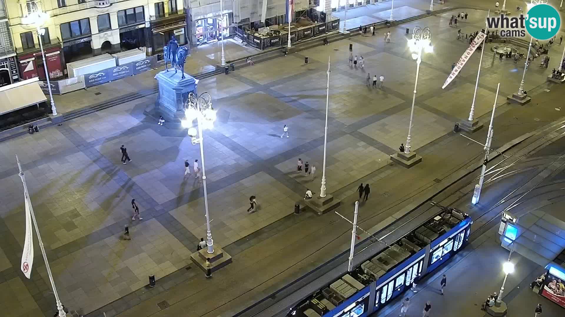 Trg Bana Jelačića v živo Zagreb – Hotel Dubrovnik