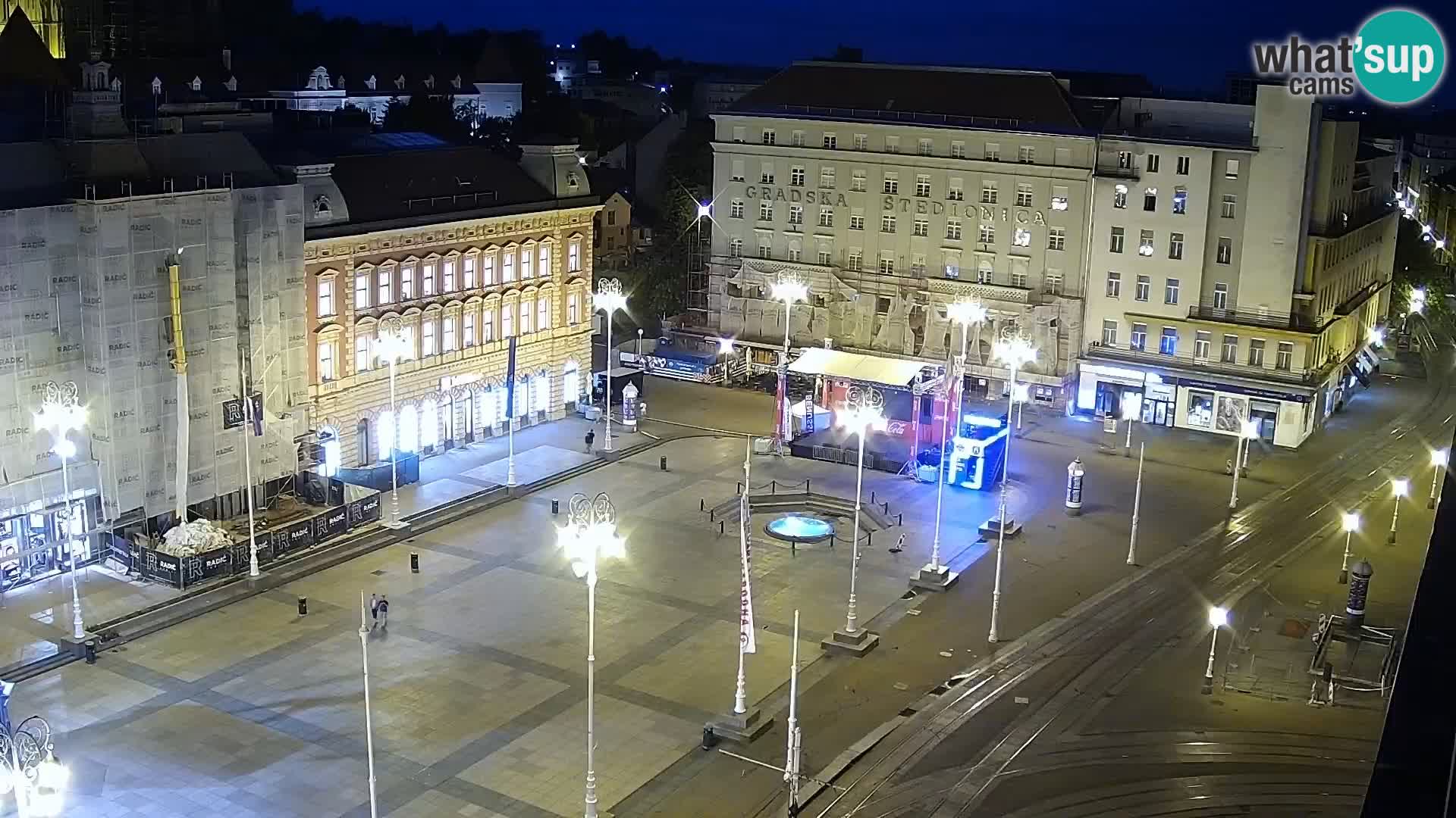 Ban Jelačić Platz  Live webcam Zagreb – Hotel Dubrovnik
