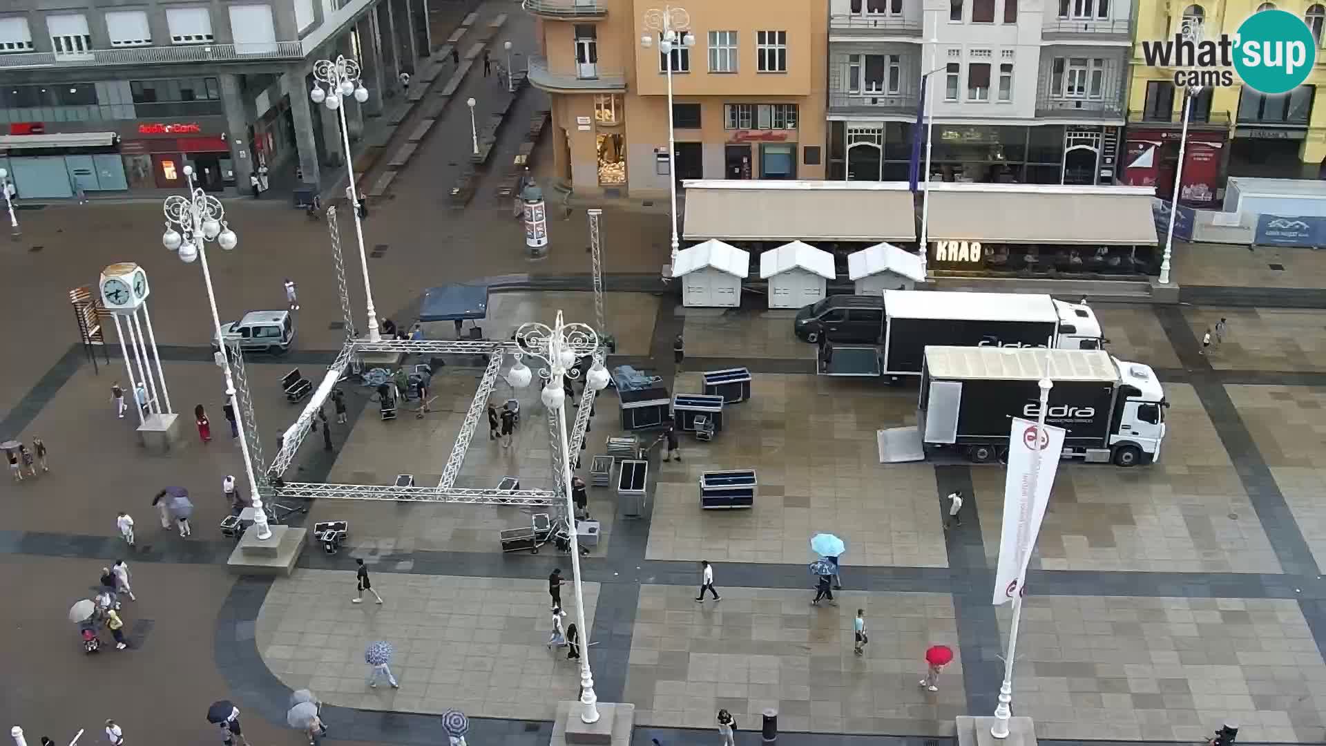 Ban Jelačić Platz  Live webcam Zagreb – Hotel Dubrovnik
