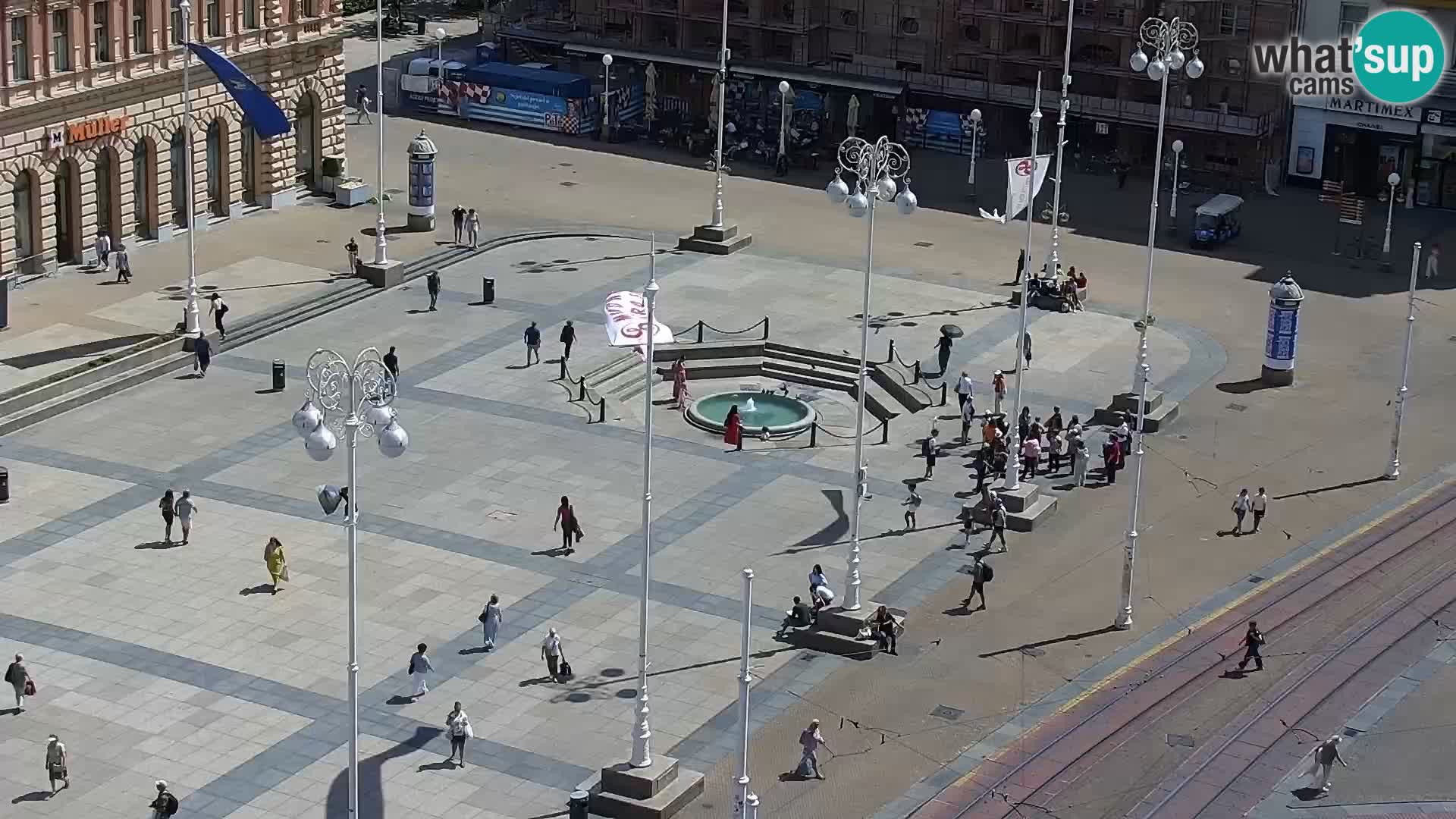 LIVE Webcam Zagreb Hotel Dubrovnik | Ban Jelačić square