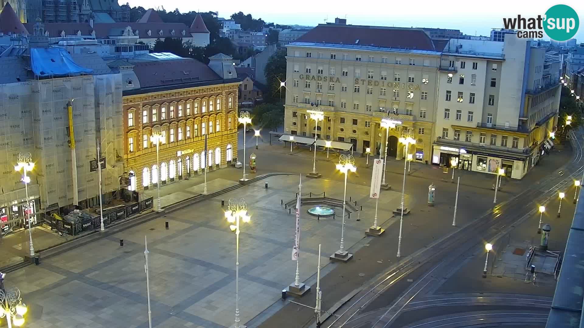 Plaza Ban Jelačić camera en vivo Zagreb – Hotel Dubrovnik