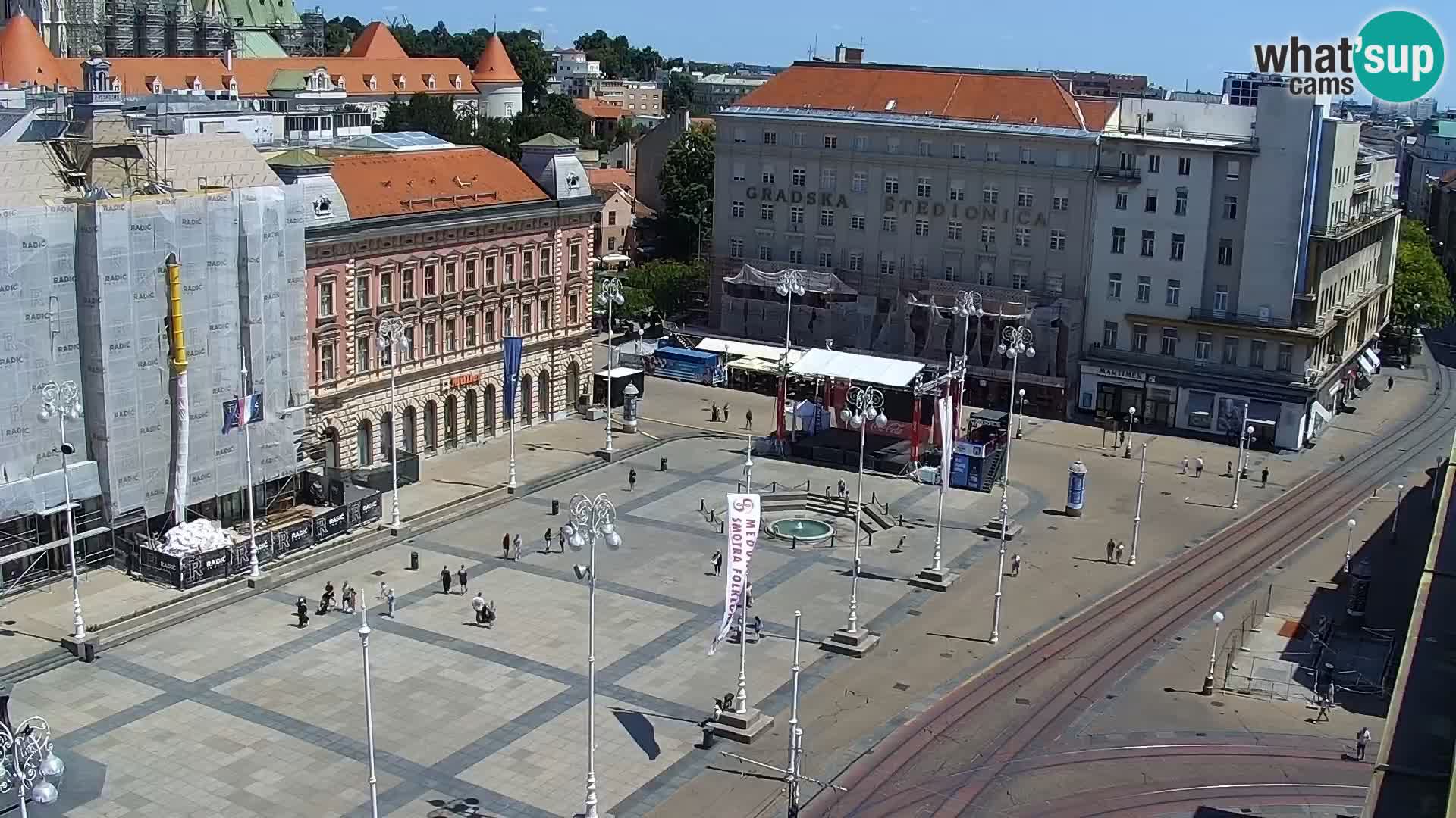Ban Jelačić Platz Live webcam Zagreb – Hotel Dubrovnik