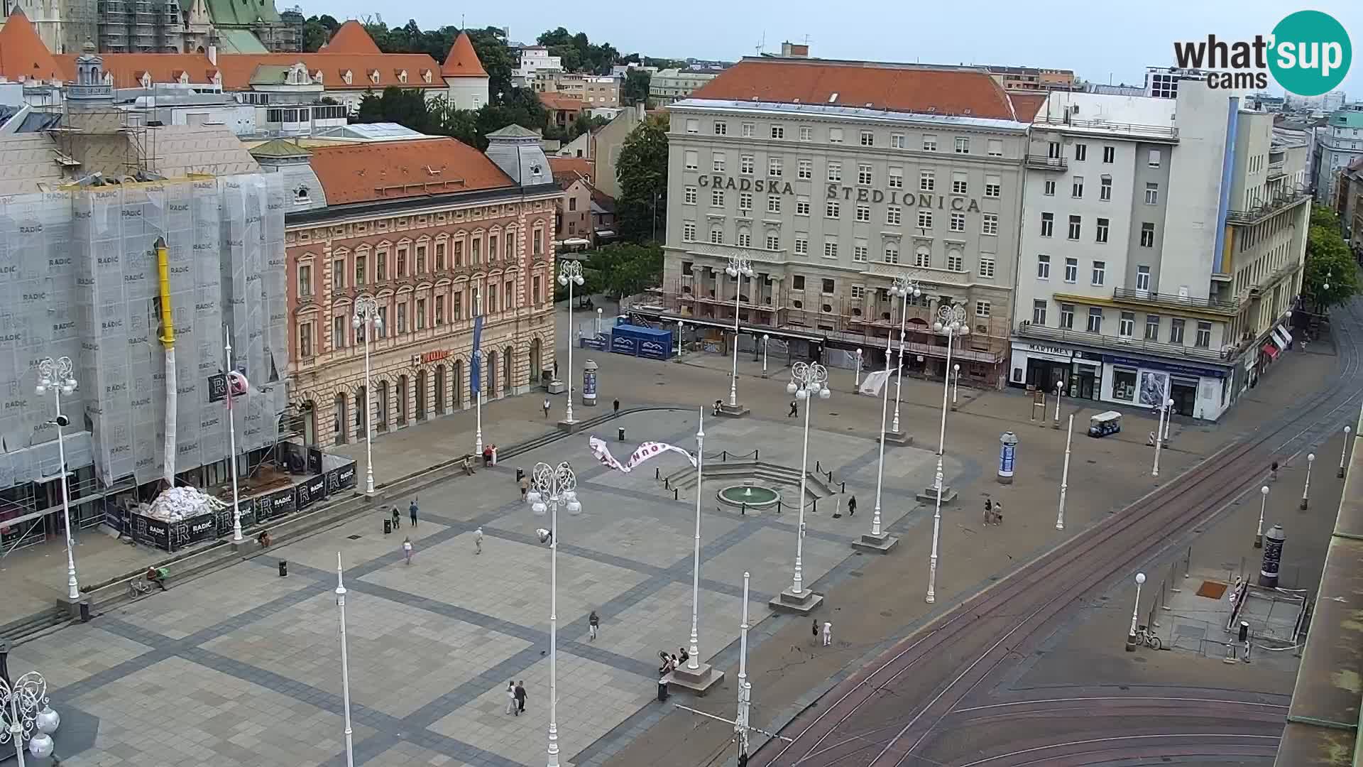Webcam live Zagreb – Piazza Ban Jelačić