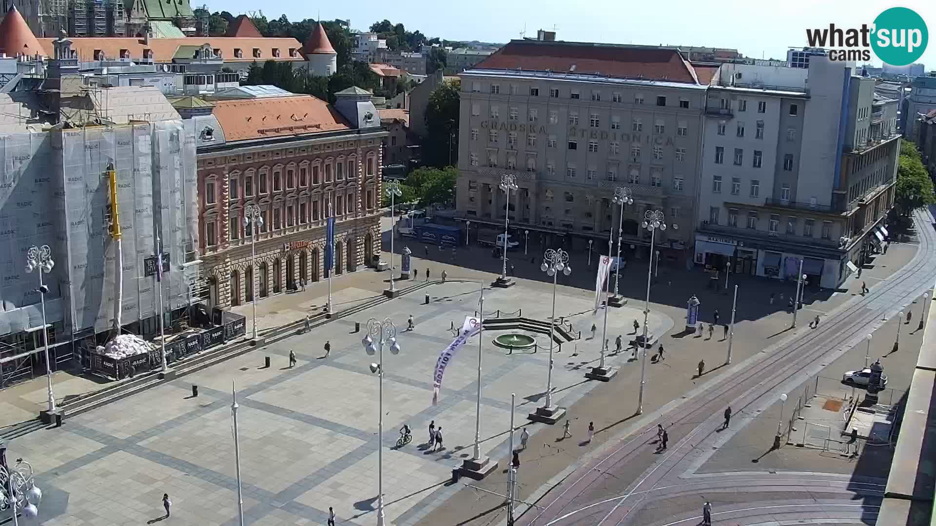 Trg Bana Jelačića web kamera Zagreb – Hotel Dubrovnik