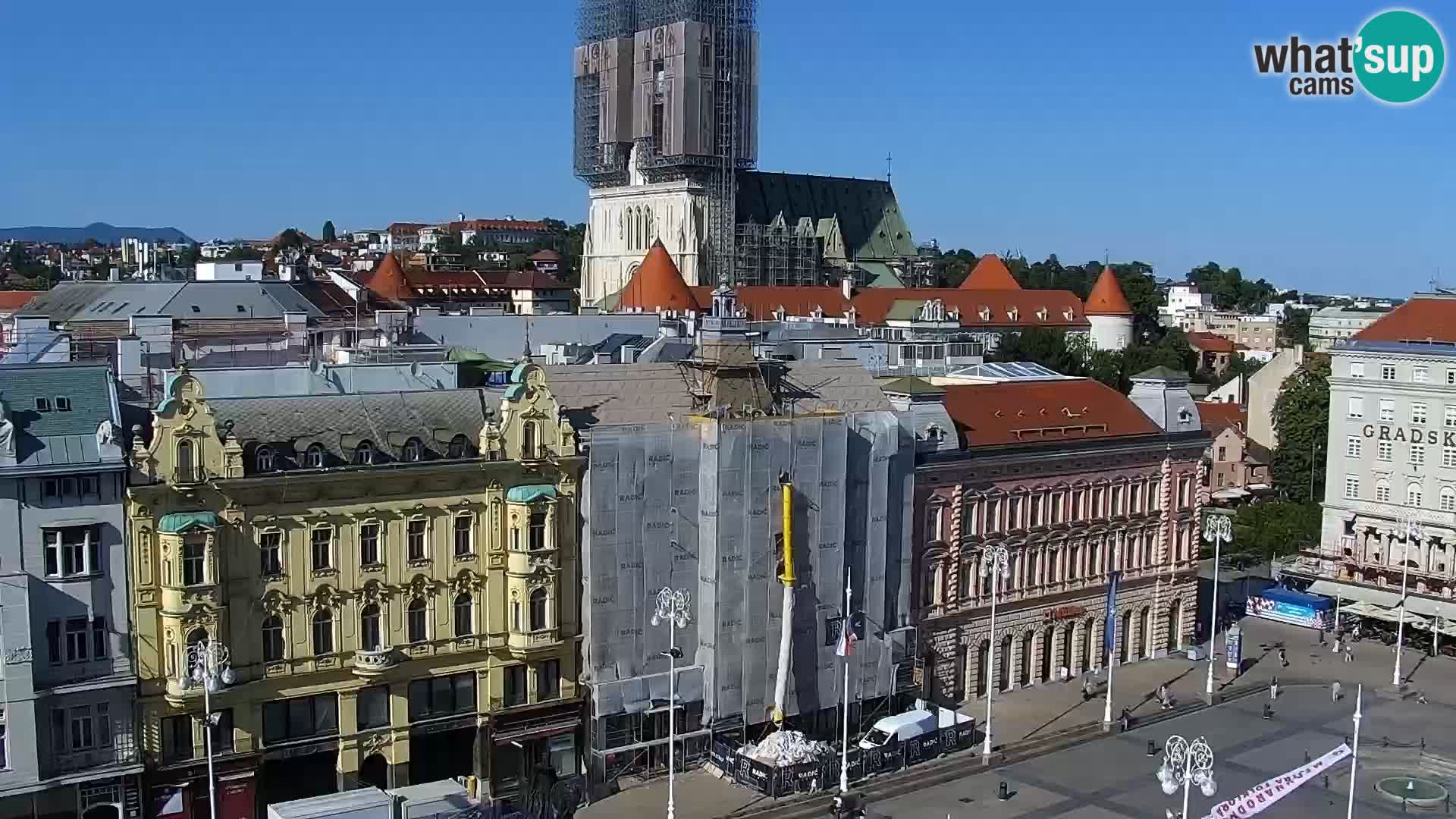 LIVE Webcam Zagreb Hotel Dubrovnik | Ban Jelačić square