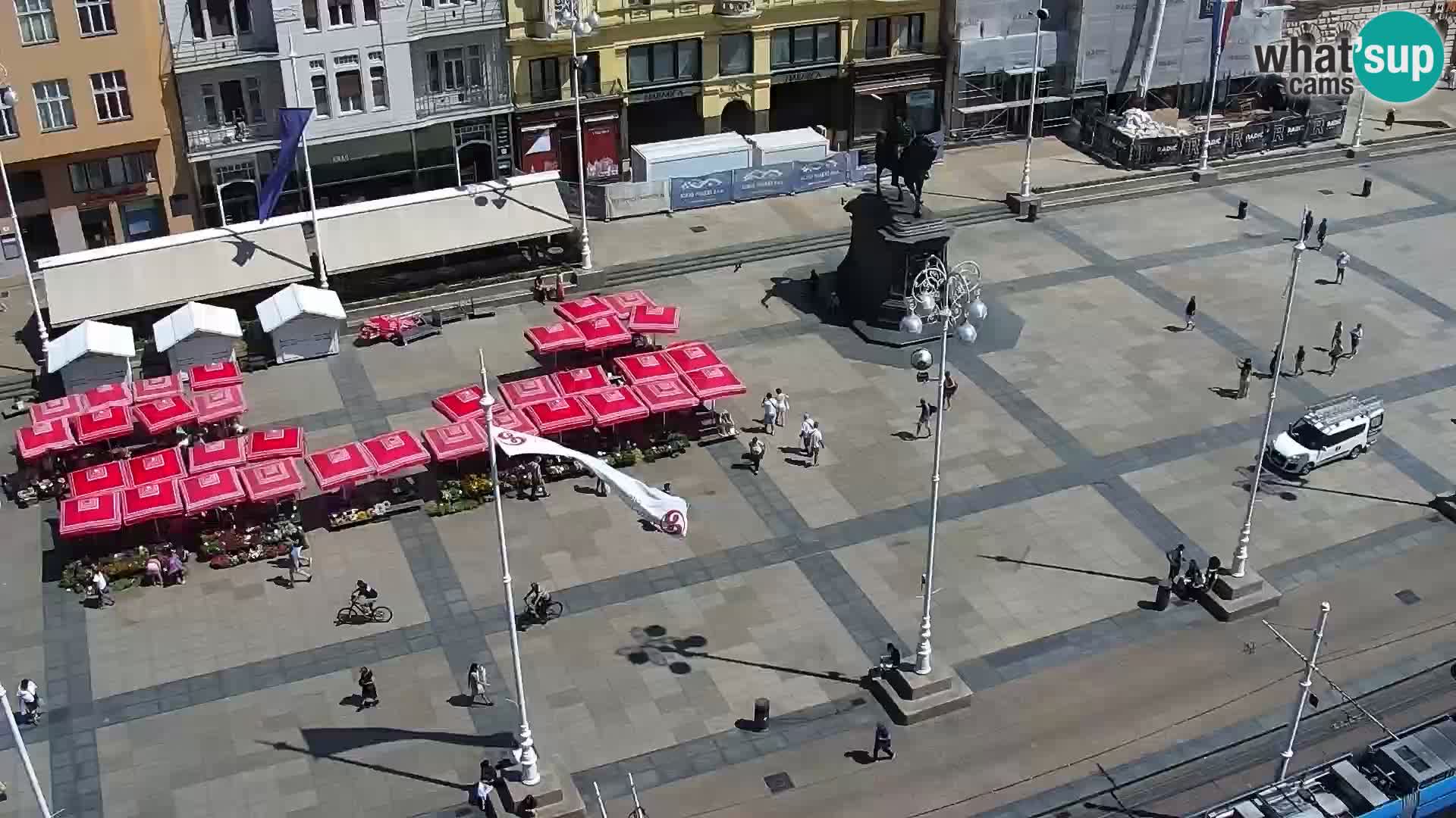 Trg Bana Jelačića web kamera Zagreb – Hotel Dubrovnik