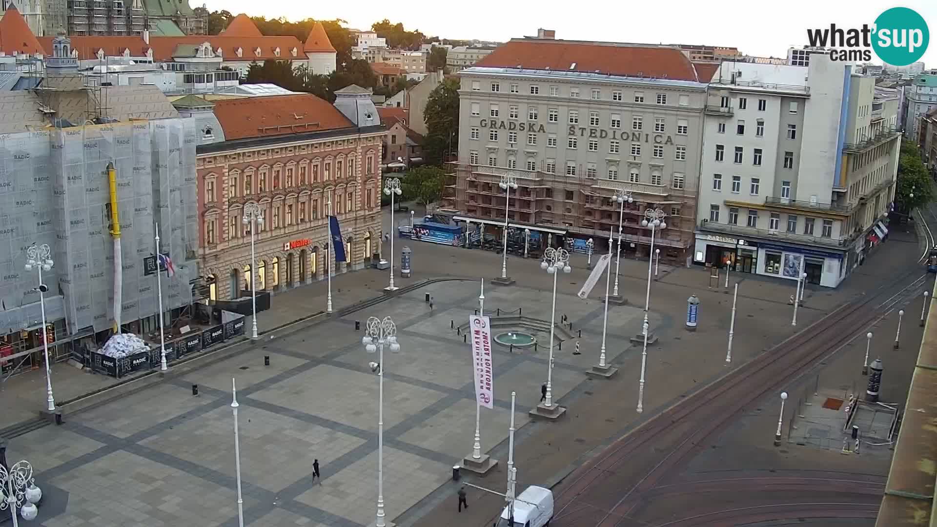 LIVE Webcam Zagreb Hotel Dubrovnik | Ban Jelačić square