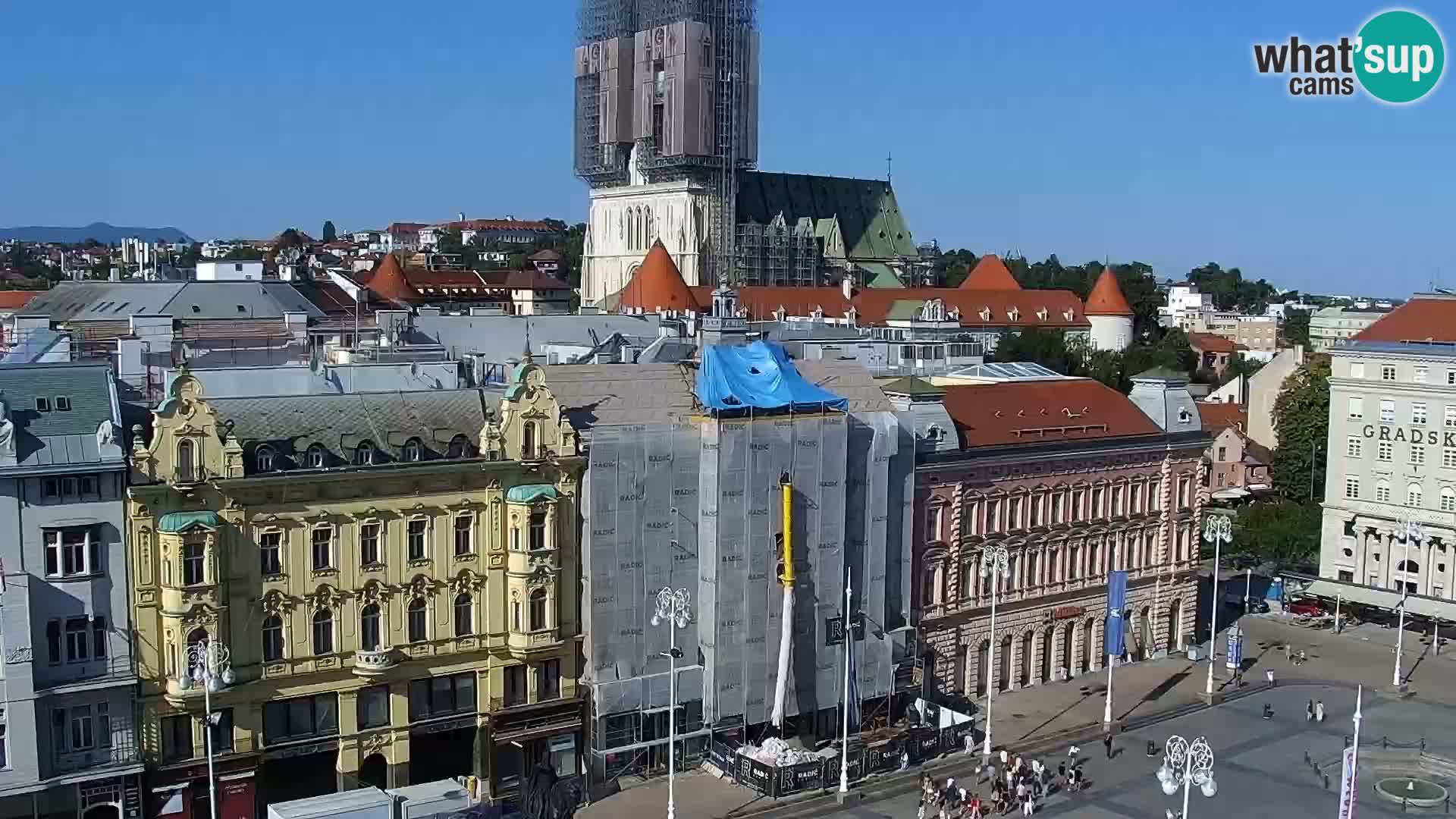 Plaza Ban Jelačić camera en vivo Zagreb – Hotel Dubrovnik