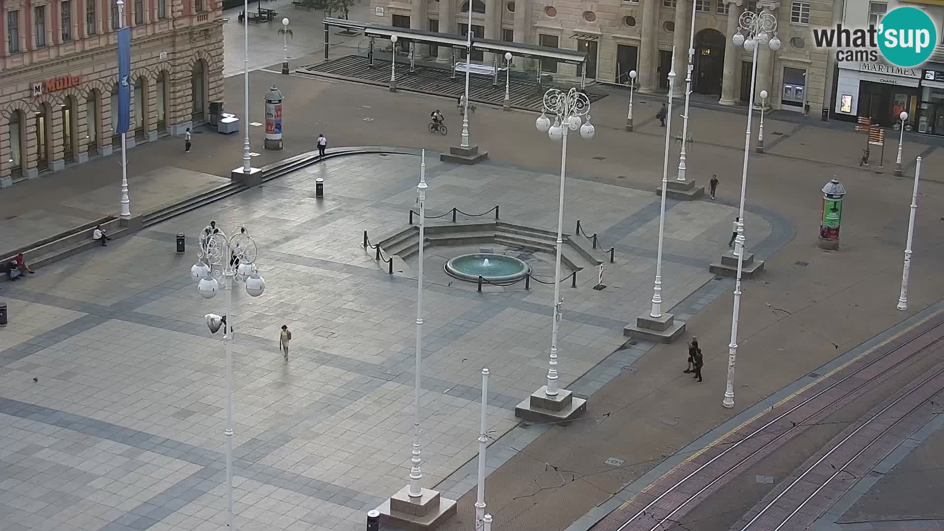 Plaza Ban Jelačić camera en vivo Zagreb – Hotel Dubrovnik