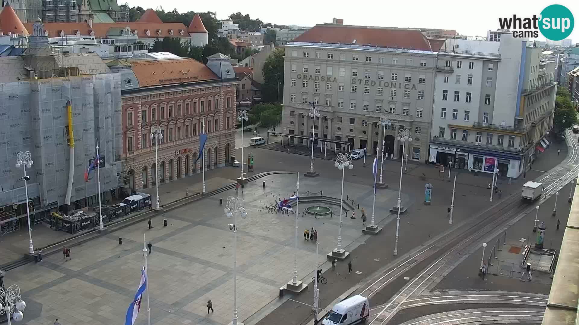 LIVE Webcam Zagreb Hotel Dubrovnik | Ban Jelačić square