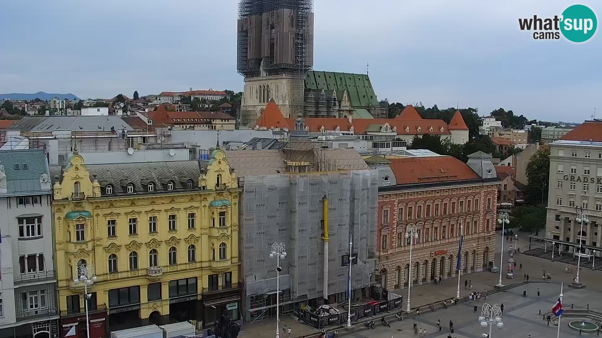 LIVE Webcam Zagreb Hotel Dubrovnik | Ban Jelačić square