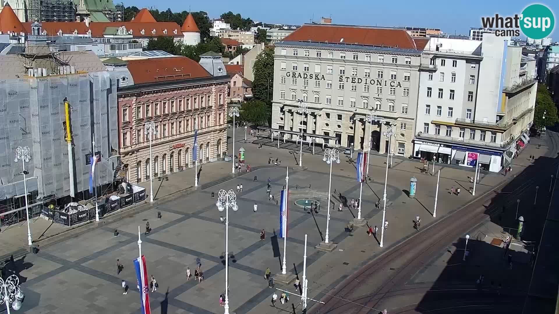 LIVE Webcam Zagreb Hotel Dubrovnik | Ban Jelačić square