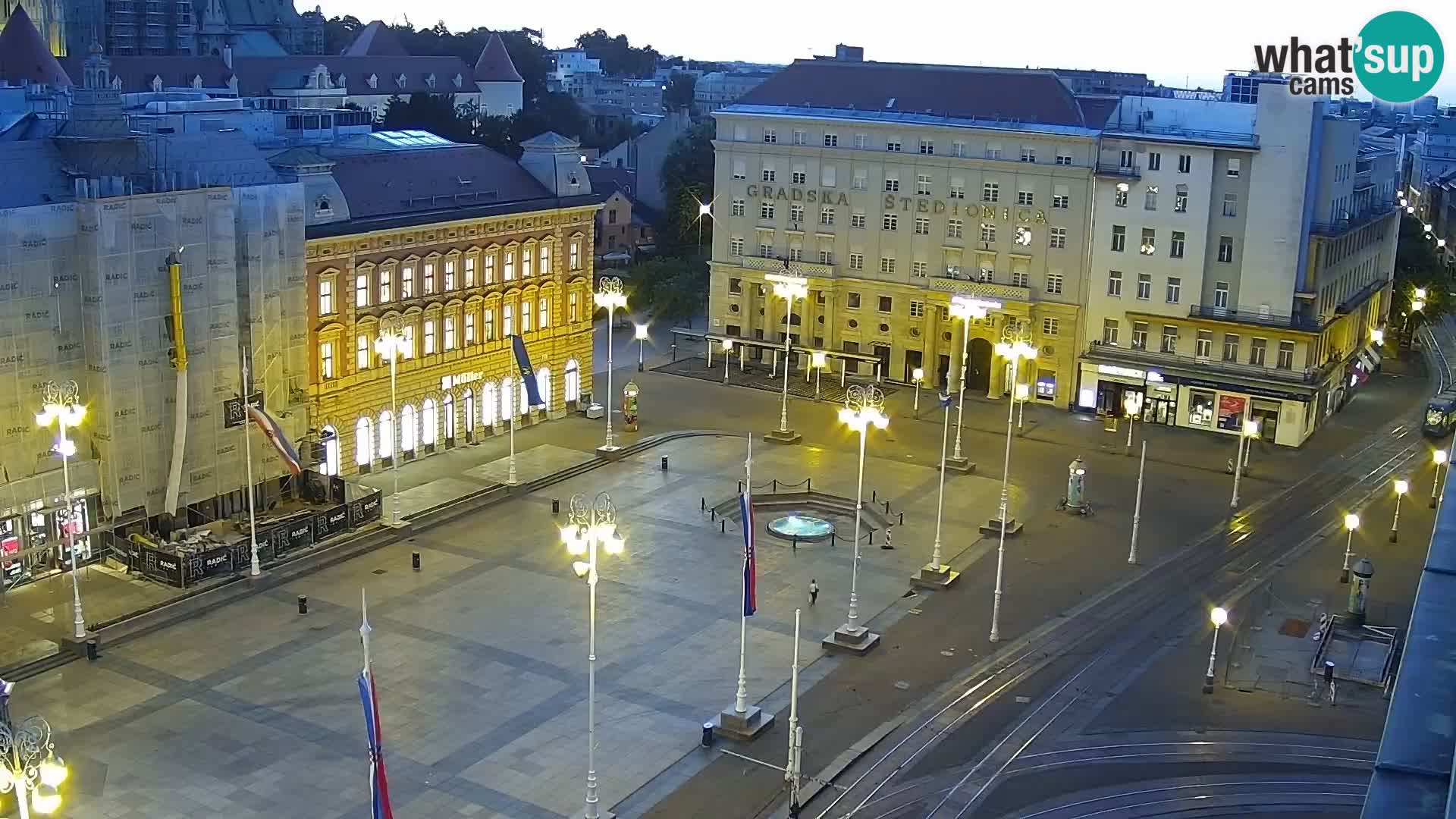 Ban Jelačić Platz  Live webcam Zagreb – Hotel Dubrovnik