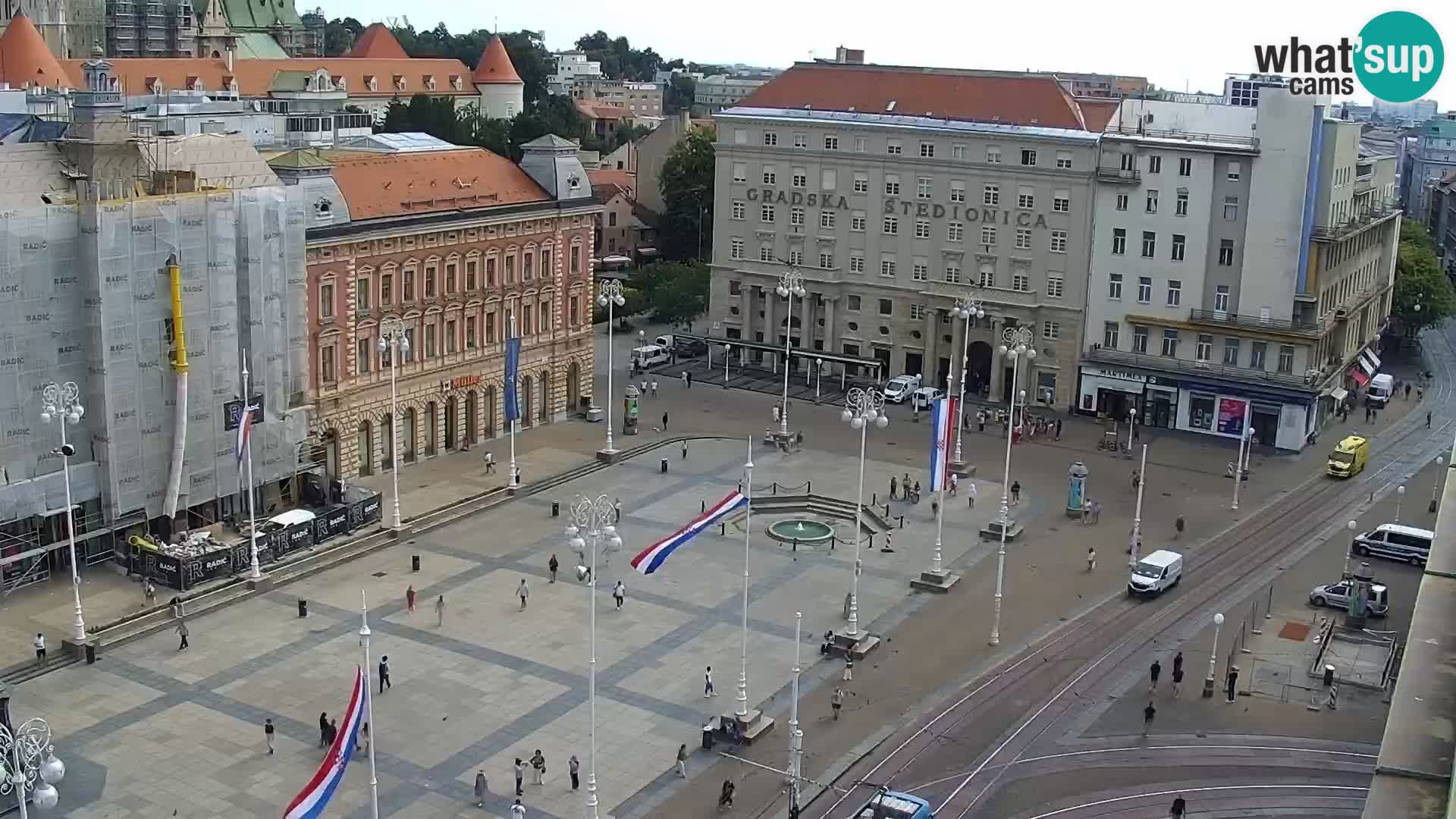 Plaza Ban Jelačić camera en vivo Zagreb – Hotel Dubrovnik
