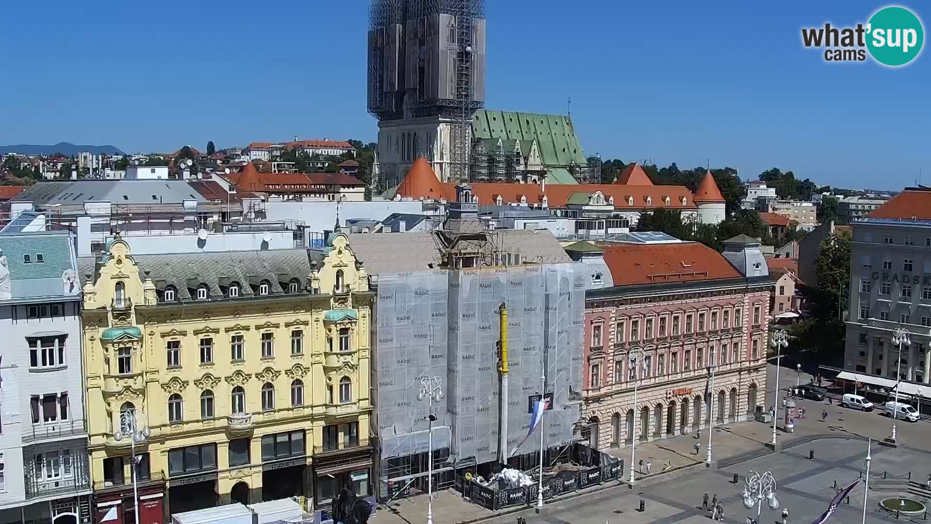 Plaza Ban Jelačić camera en vivo Zagreb – Hotel Dubrovnik