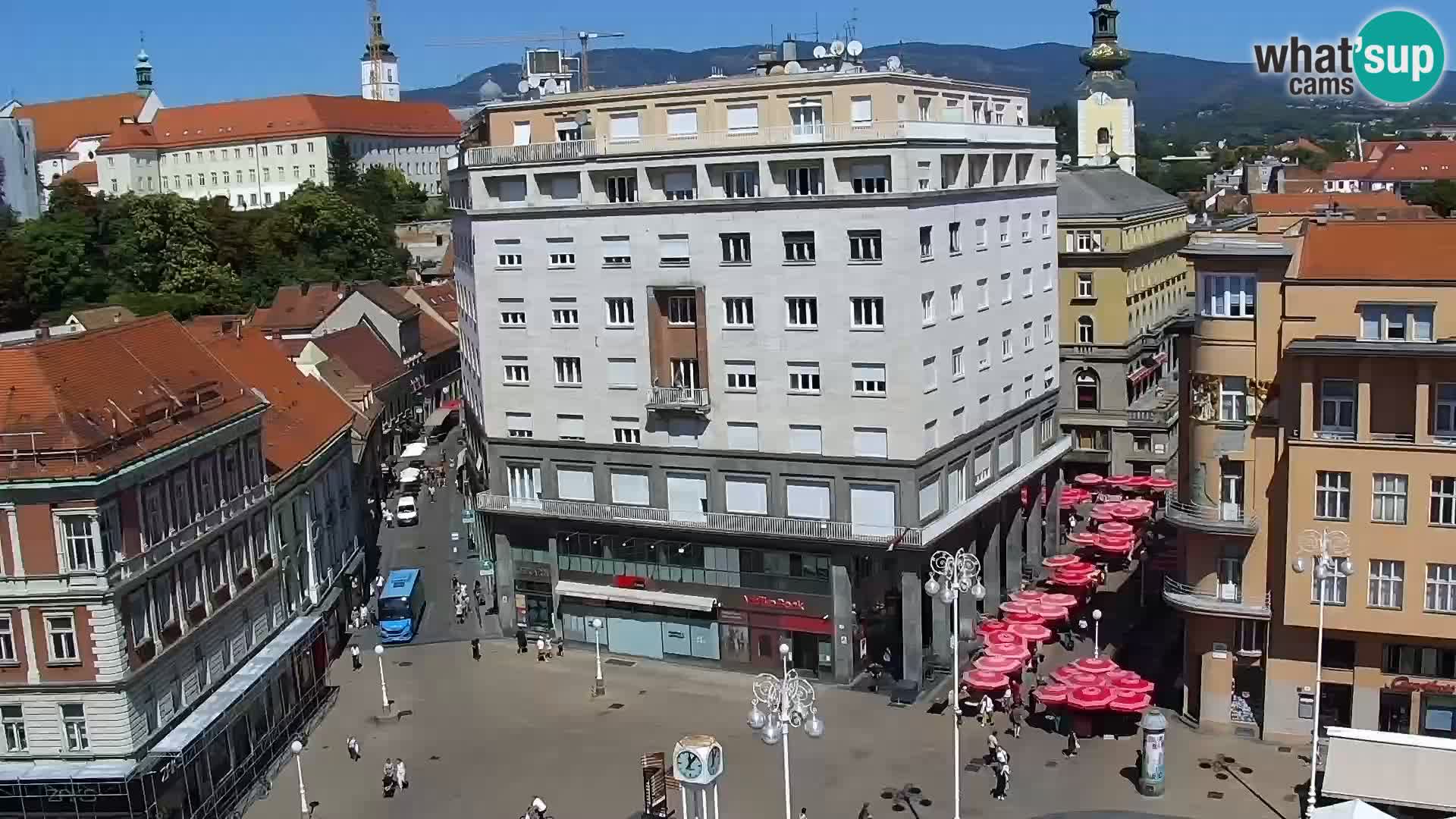 Ban Jelačić Platz  Live webcam Zagreb – Hotel Dubrovnik