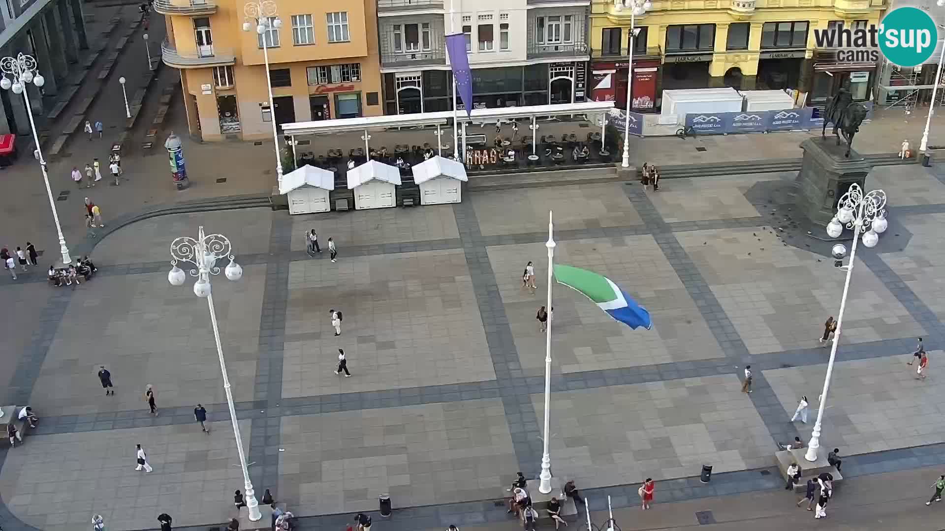 Trg Bana Jelačića web kamera Zagreb – Hotel Dubrovnik