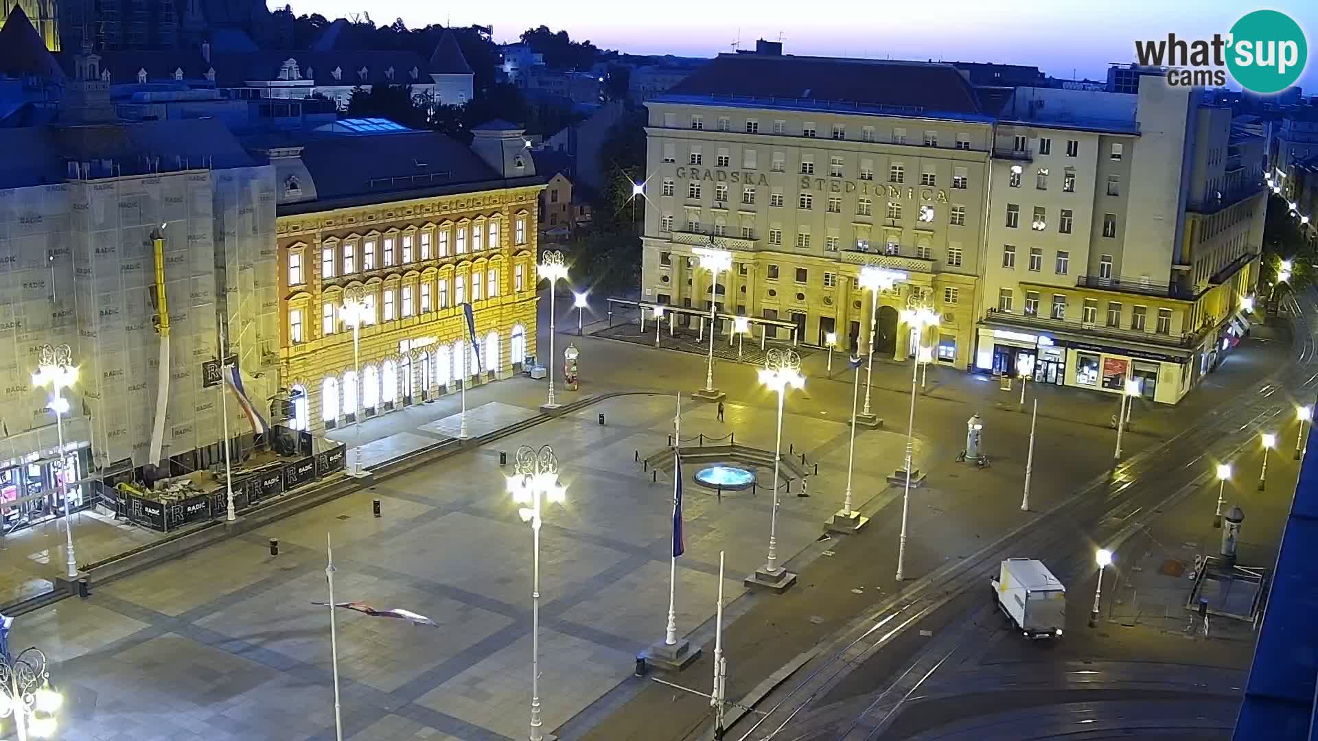 LIVE Webcam Zagreb Hotel Dubrovnik | Ban Jelačić square