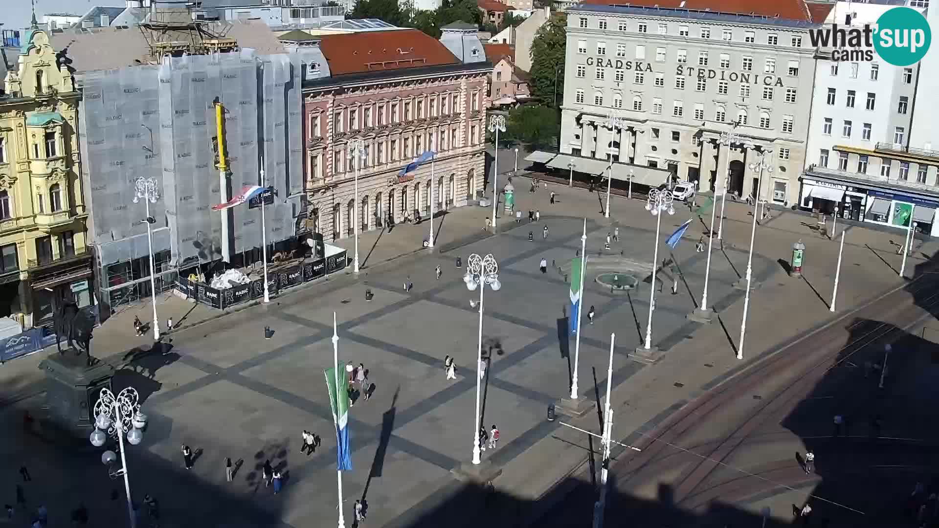 Plaza Ban Jelačić camera en vivo Zagreb – Hotel Dubrovnik