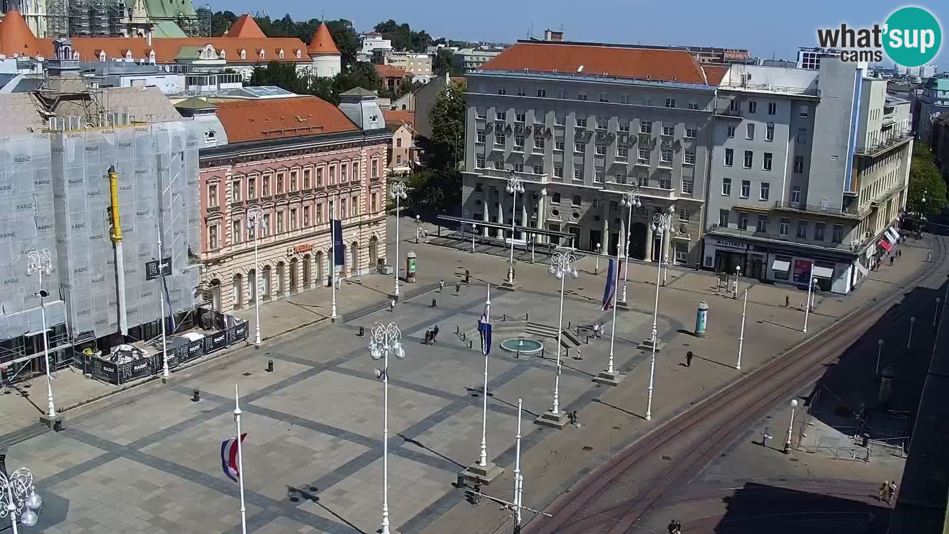 Ban Jelačić Platz  Live webcam Zagreb – Hotel Dubrovnik