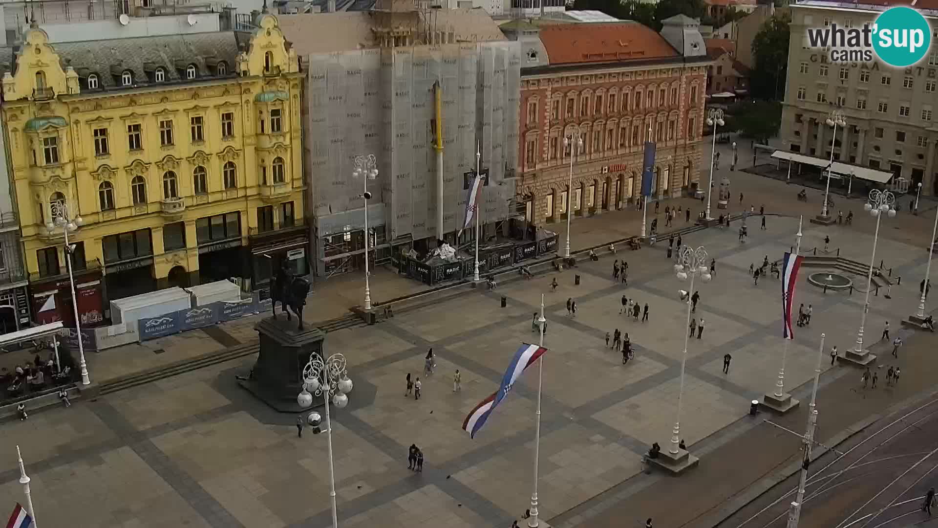LIVE Webcam Zagreb Hotel Dubrovnik | Ban Jelačić square