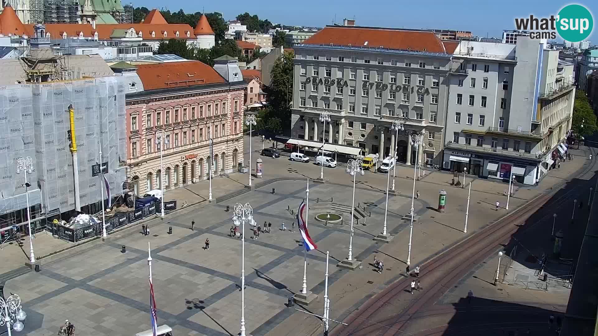 LIVE Webcam Zagreb Hotel Dubrovnik | Ban Jelačić square