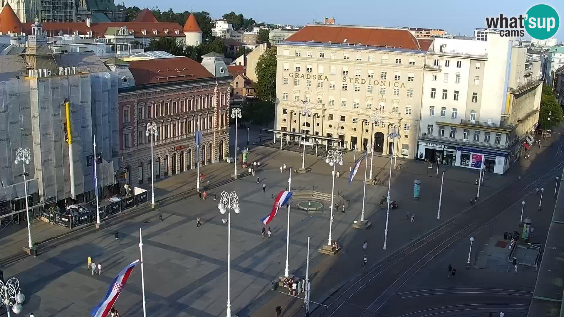 LIVE Webcam Zagreb Hotel Dubrovnik | Ban Jelačić square