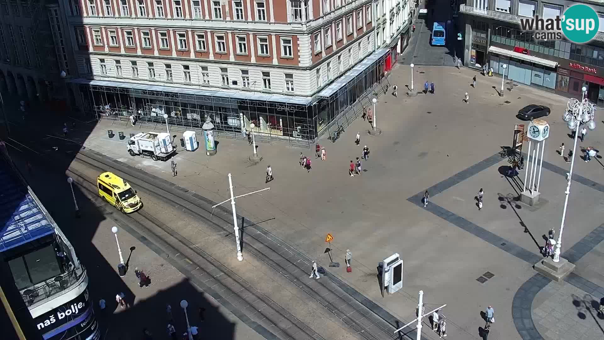 Plaza Ban Jelačić camera en vivo Zagreb – Hotel Dubrovnik