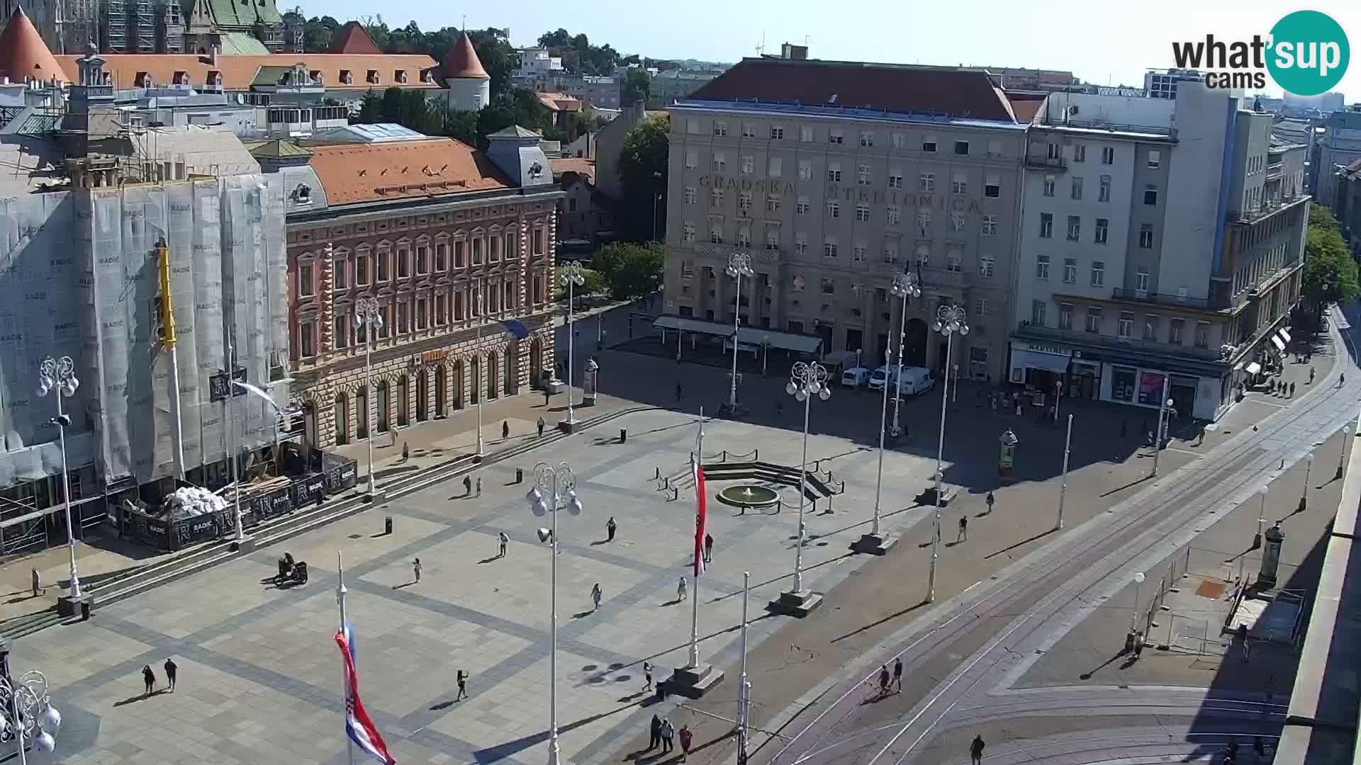 LIVE Webcam Zagreb Hotel Dubrovnik | Ban Jelačić square