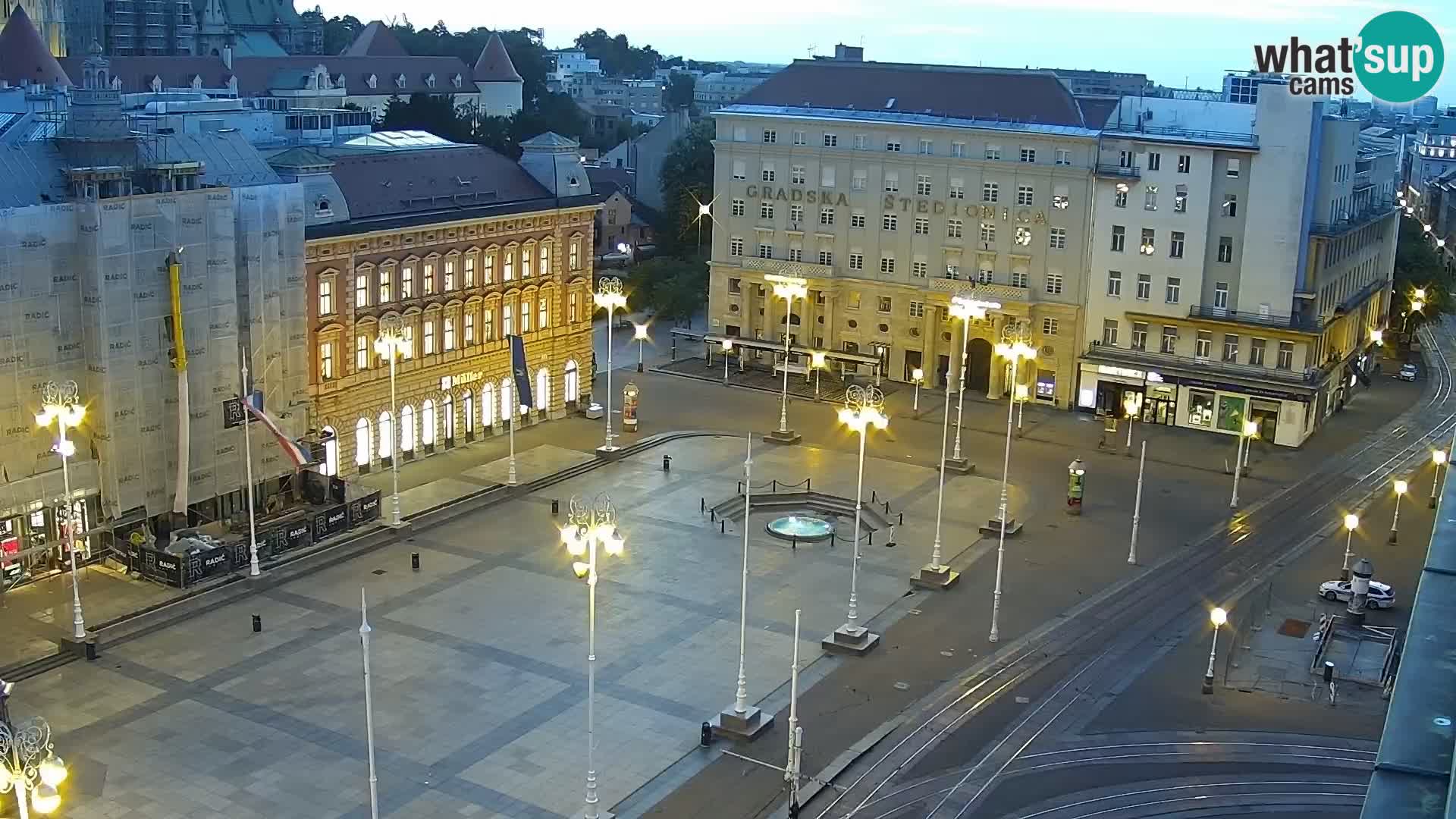 Ban Jelačić Platz  Live webcam Zagreb – Hotel Dubrovnik