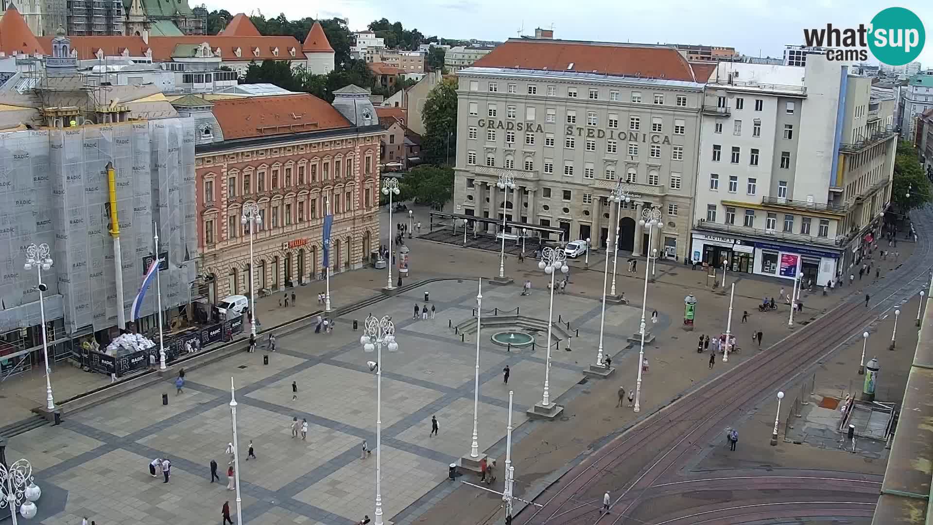 Piazza Ban Jelačić livecam Zagreb – Hotel Dubrovnik