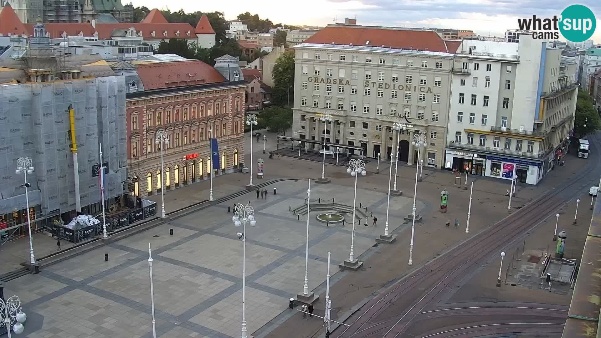 LIVE Webcam Zagreb Hotel Dubrovnik | Ban Jelačić square