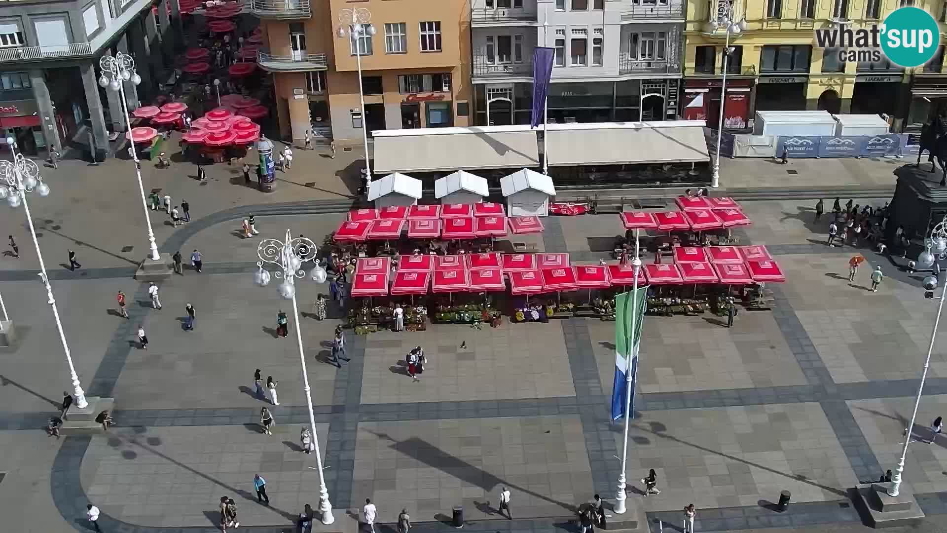 Trg Bana Jelačića web kamera Zagreb – Hotel Dubrovnik