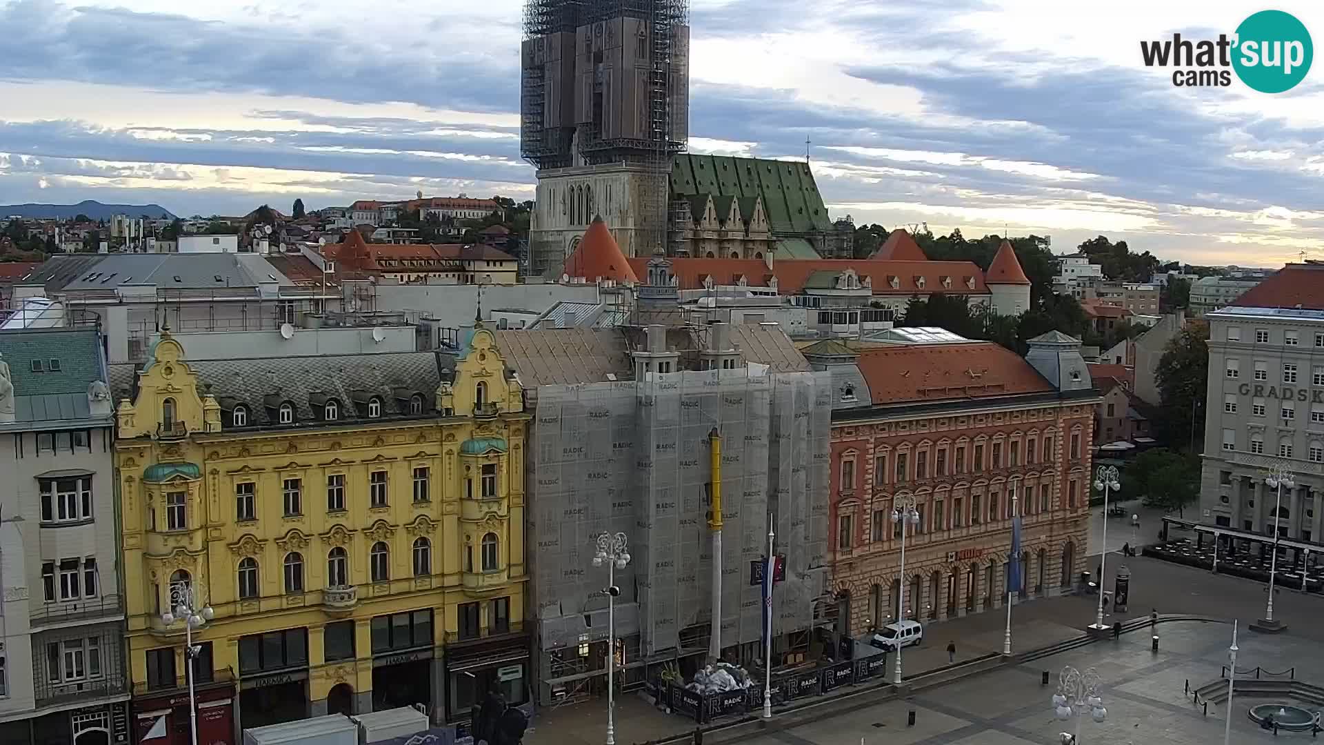 Plaza Ban Jelačić camera en vivo Zagreb – Hotel Dubrovnik
