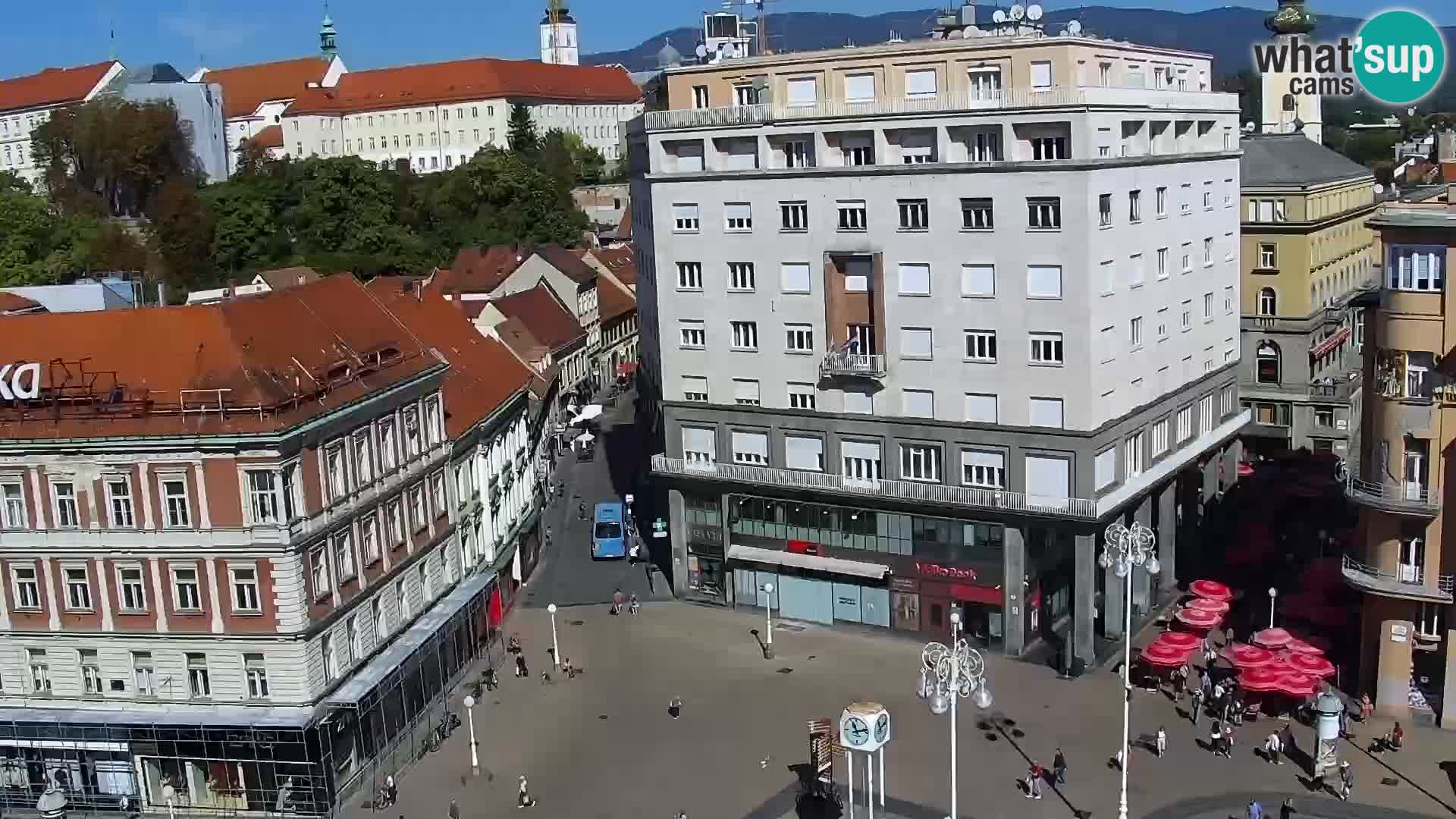 LIVE Webcam Zagreb Hotel Dubrovnik | Ban Jelačić square