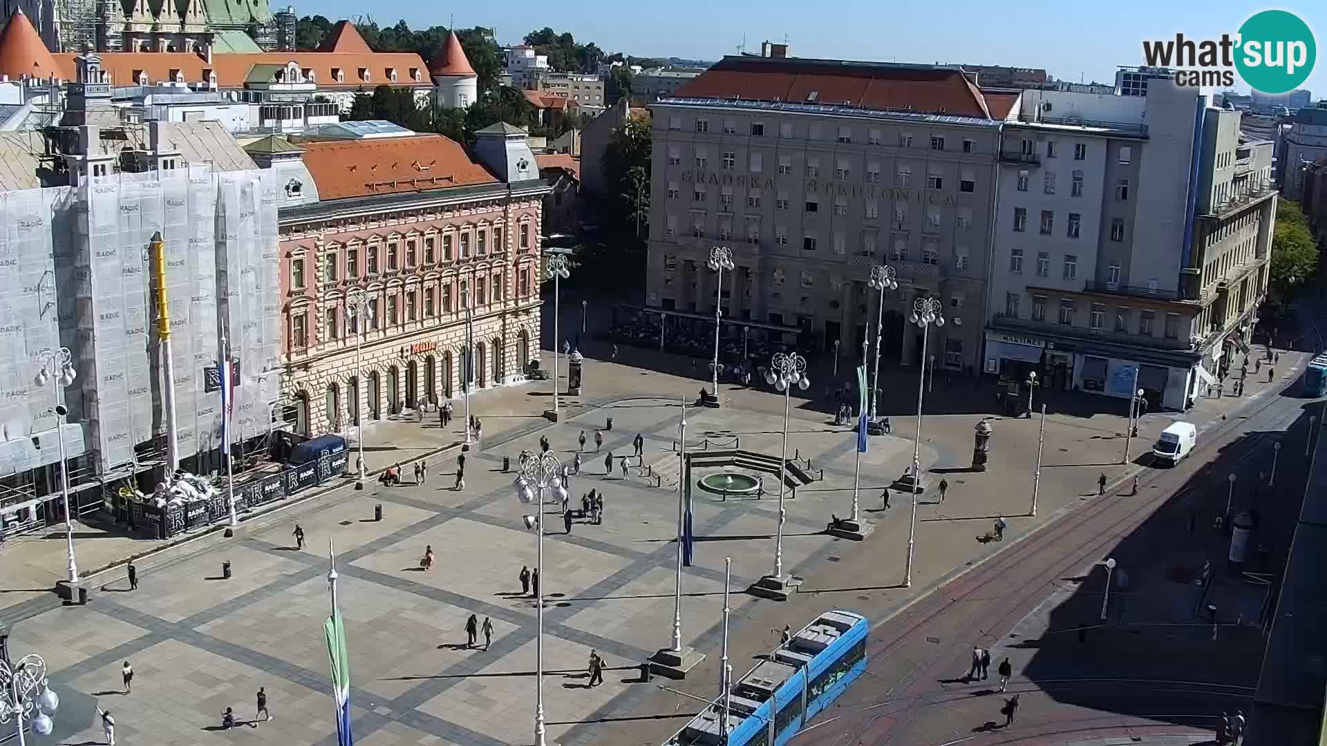 LIVE Webcam Zagreb Hotel Dubrovnik | Ban Jelačić square