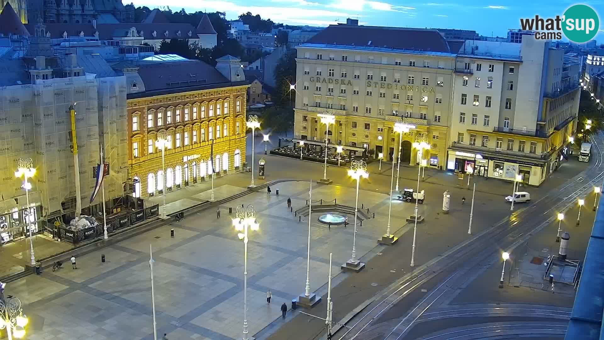 Plaza Ban Jelačić camera en vivo Zagreb – Hotel Dubrovnik