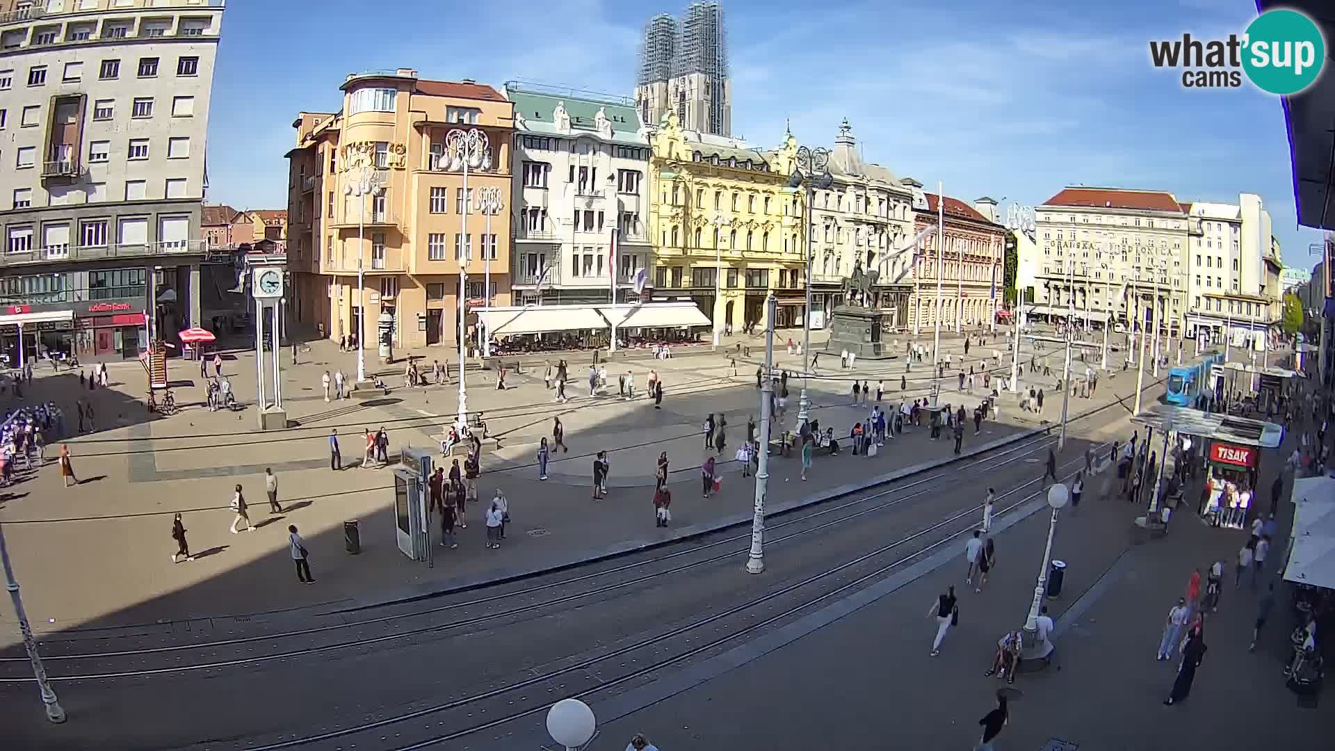 Live Cam Zagreb Ban Jelačić place | Croatie