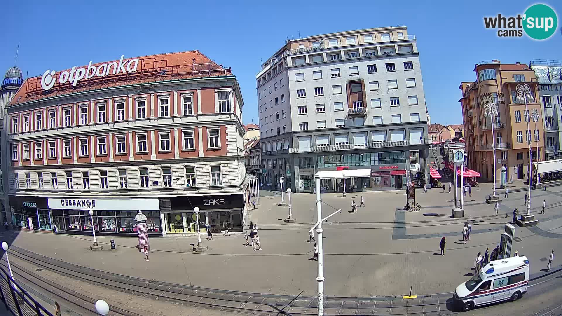Live Cam Zagreb Ban Jelačić place | Croatie