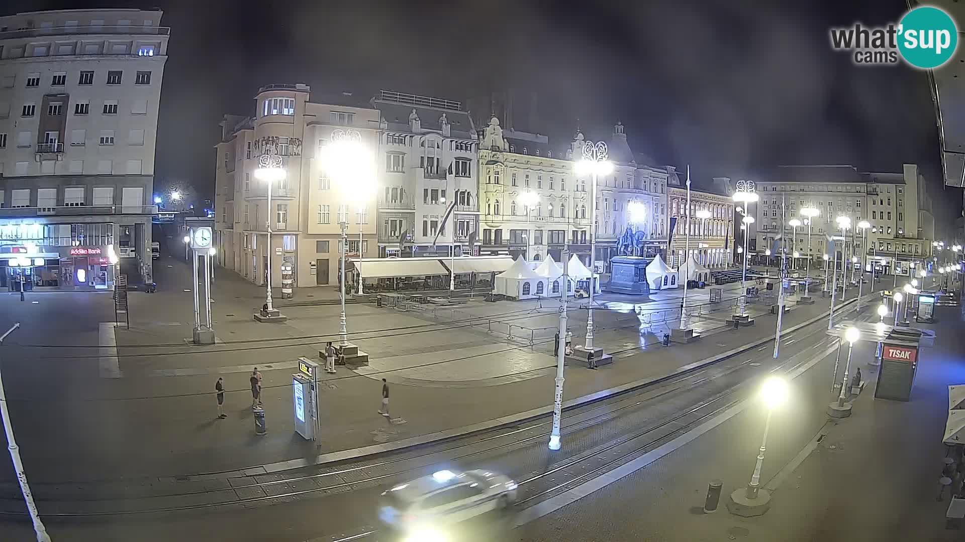 Webcam Zagabria Ban Jelacic piazza | Croazia