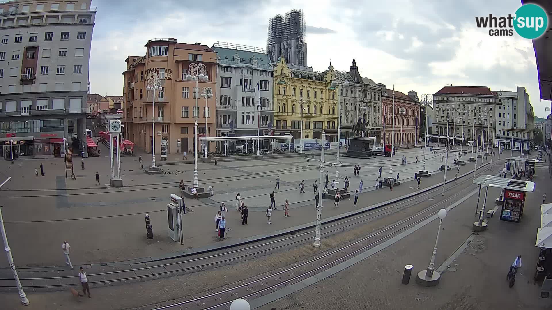 Zagreb live cam Bana Jelačića