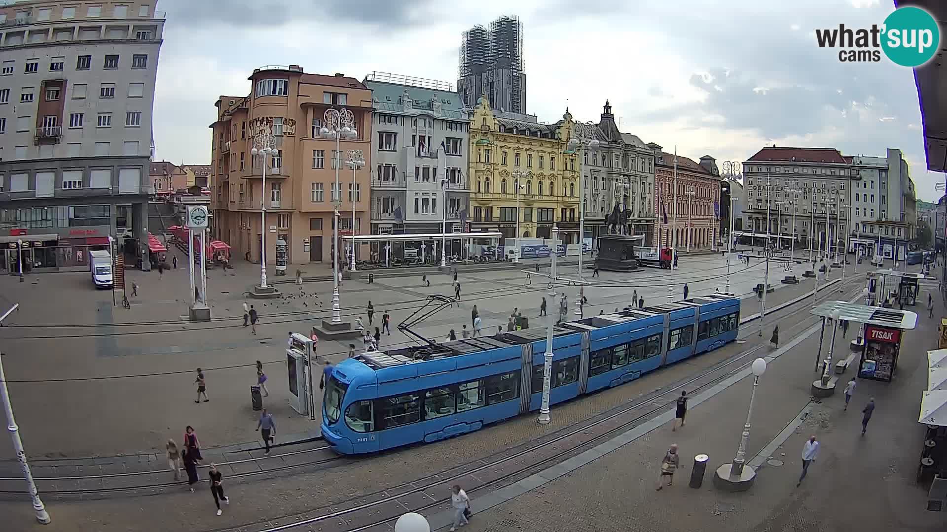 Webcam Zagreb Bana Jelačića square | Croatia